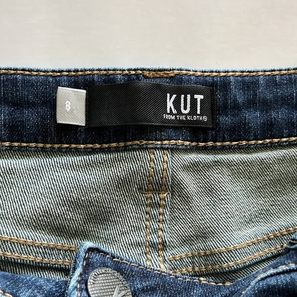 Kut From The Kloth Gidget Fray Short Mid Rise Size 8 - Picture 9 of 16